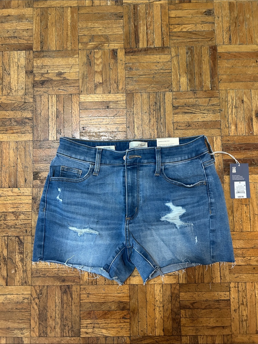 NWT Denim Distressed Women’s Shorts - Blue
